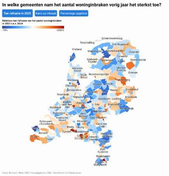 Aantal woninginbraken in Montfoort met 50 procent toegenomen